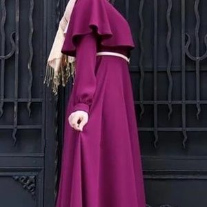 Magenta Chiffon Long Dress